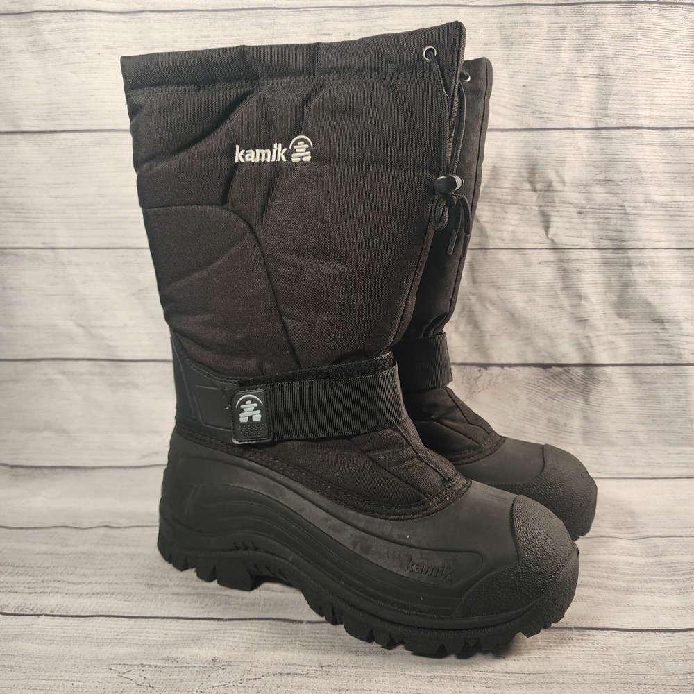 Kamik Greenbay 4 Men's Size 10 Black Waterproof Insulated Winter Snow Boots